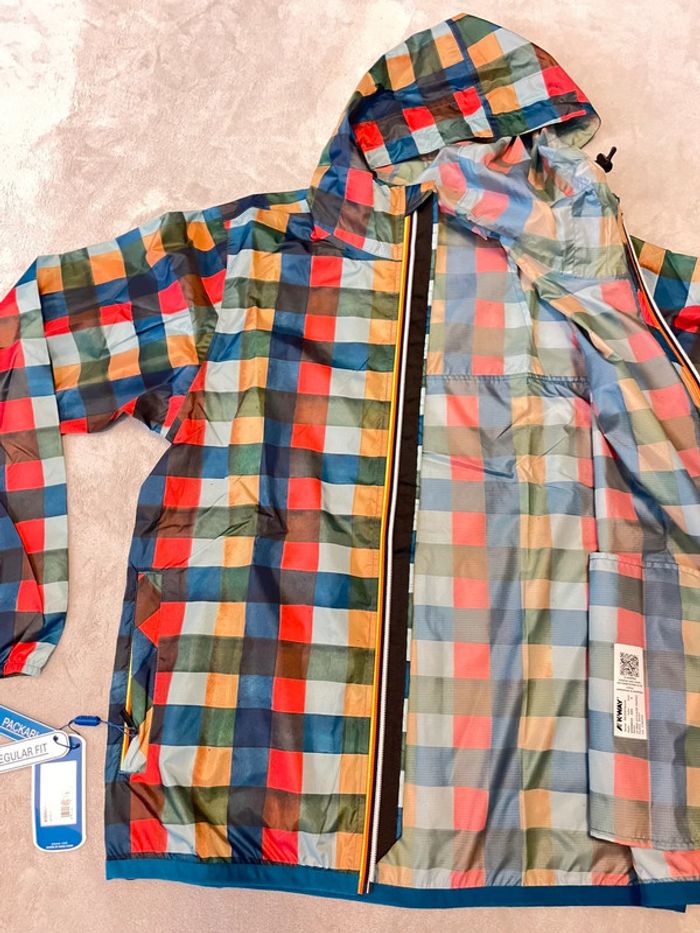 K-way - Veste Le vrai Claude 3.0 Graphic Vichy Big - Taille S - photo numéro 6