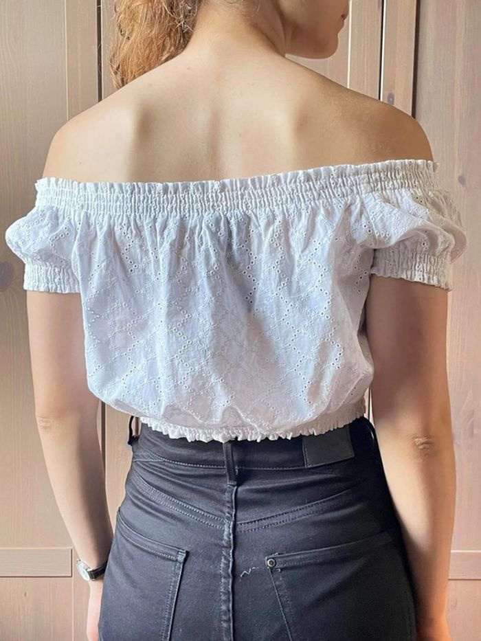 Haut H&m blanc - photo numéro 2