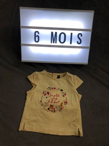 T-shirt manches courtes 6 mois
