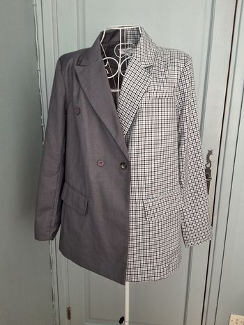 Veste oversize deux tons