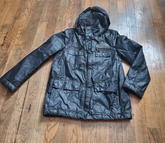 manteau parka noir Ikks taille 10 ans