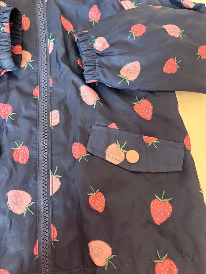 Parka fille 18/24mois fraise en très bon état - photo numéro 2