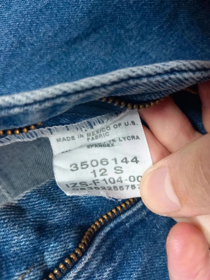 Jeans taille haute Lee vintage Bleu foncé en coton - photo numéro 6