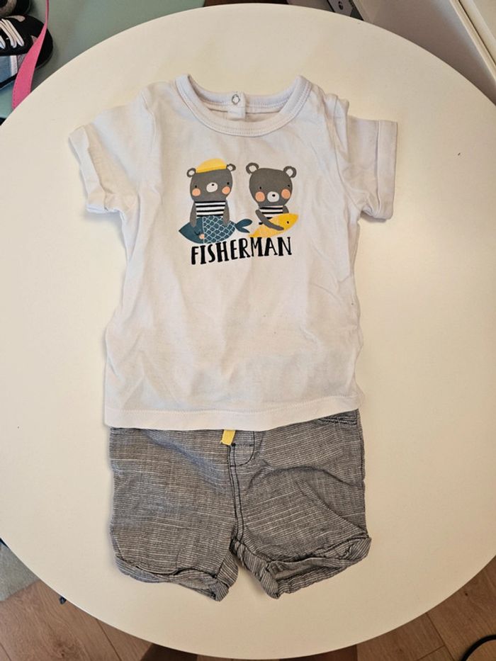 Ensemble tee-shirt/short - Orchestra - 6 mois/67 cm