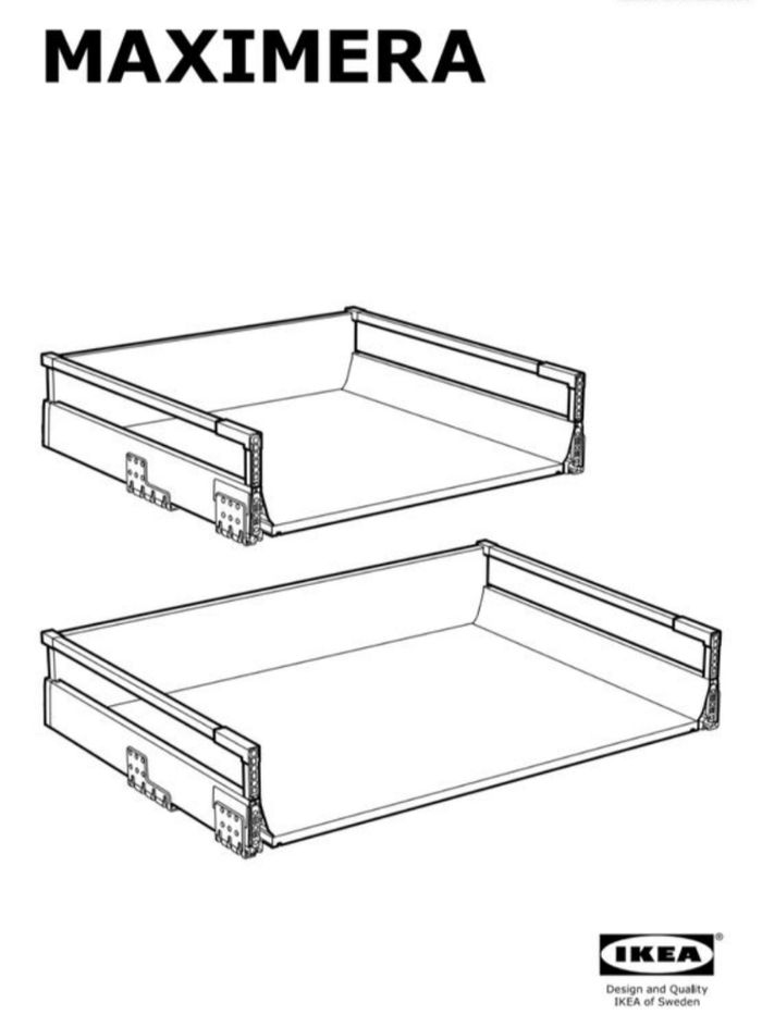 Rails coulissants x2 paires / caisson de cuisine IKEA NEUFS - photo numéro 3