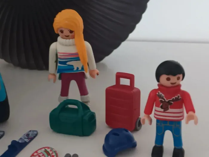 4x4 avec coffre de toit neige playmobil - photo numéro 7