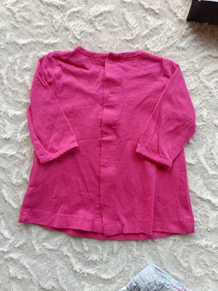 Ensemble (blouse manches longues+short) Fille 3 mois - photo numéro 8