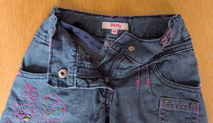 🌸 Pantalon en jean 2 en 1 - Shiny - 4 ans 🌸 - photo numéro 7