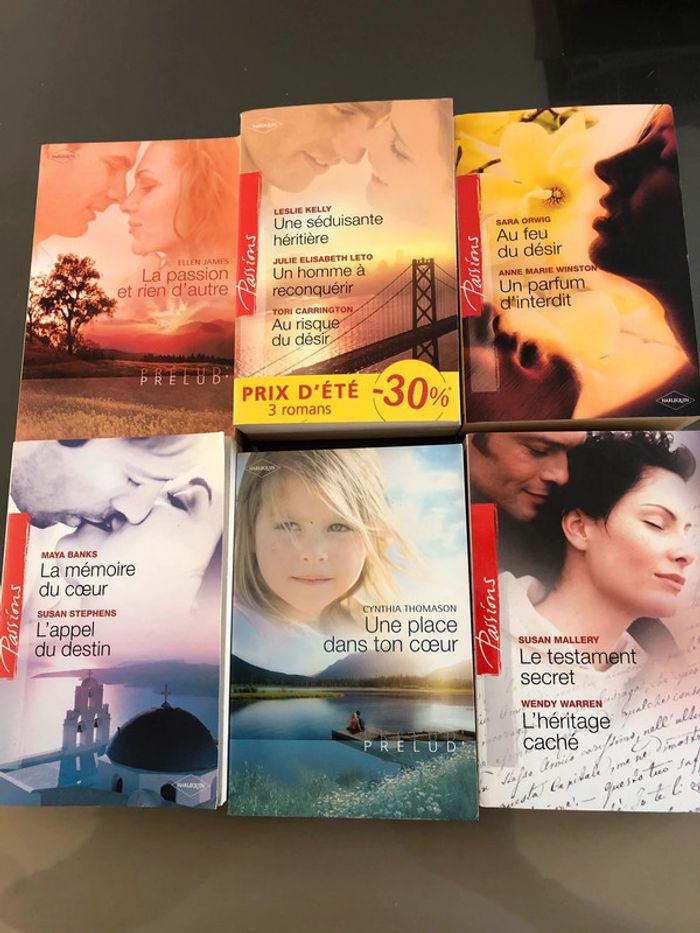 Livres harlequin 11 histoires prelud passions