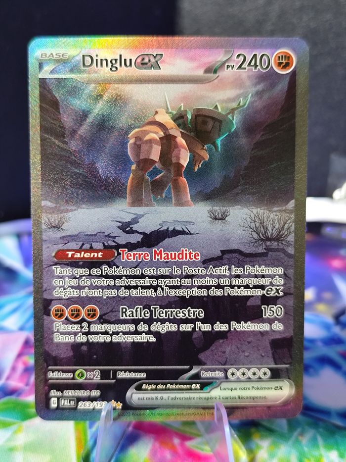 Carte pokémon neuve 🇨🇵 Dinglu Ex 263/193 Évolution à Paldéa