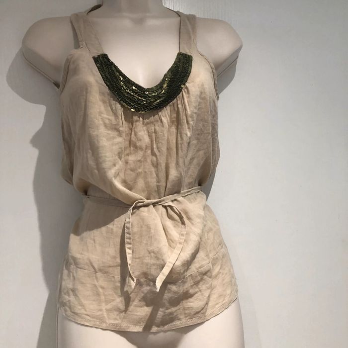 Top à sequins vert Sandro S - photo numéro 13