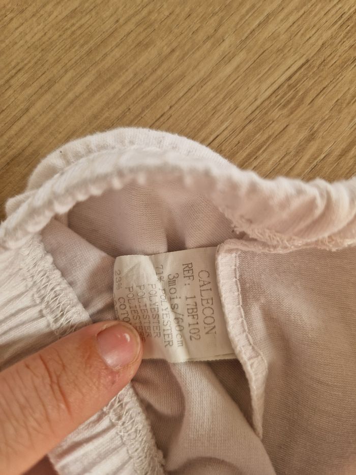 Legging court blanc - 3 mois - photo numéro 3