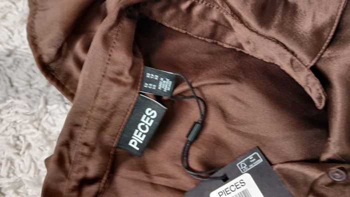 Robe marron satinée Pièces Neuve - photo numéro 7