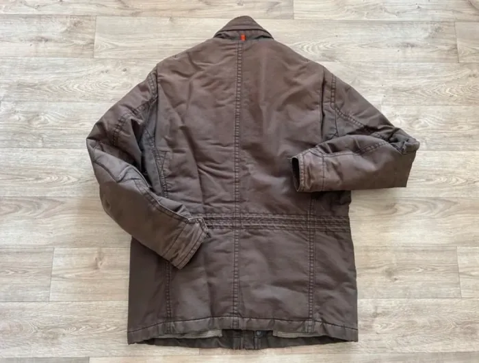 Hugo boss, veste parka imperméable taille L marron - photo numéro 3
