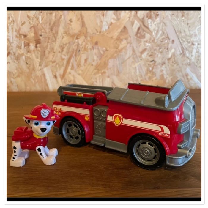 Idée cadeau 🎁 figurine Marcus et son véhicule de la Pat Patrouille - photo numéro 2