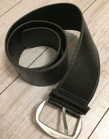 Ceinture large grise