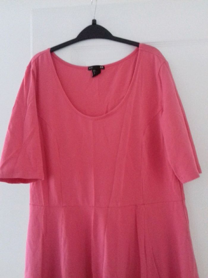 Robe manches 3/4 coton et elastane - photo numéro 2