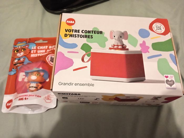 Conteuse Faba neuve + 2 figurines