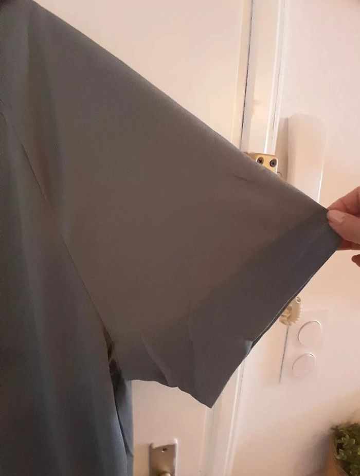 T-shirt homme couleur Gris, taille 5XL - photo numéro 4