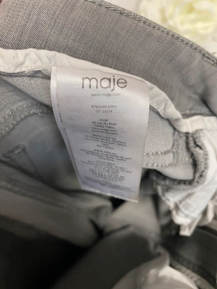 Maje jean slim gris S 36 - photo numéro 6