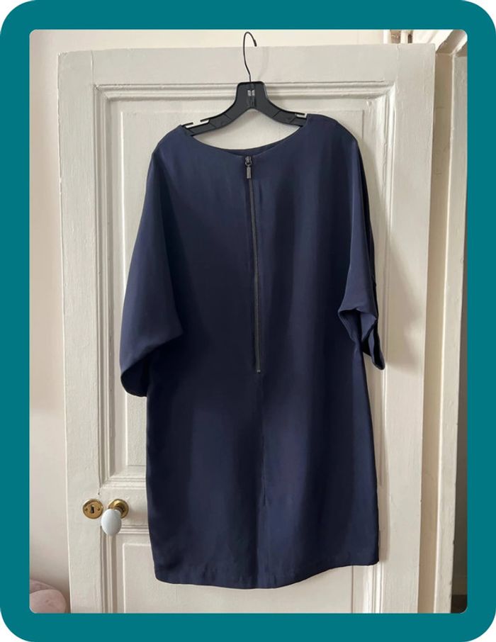 Robe manches chauve-souris aux genoux 100% soie taille 38 - Max&Moi - photo numéro 3