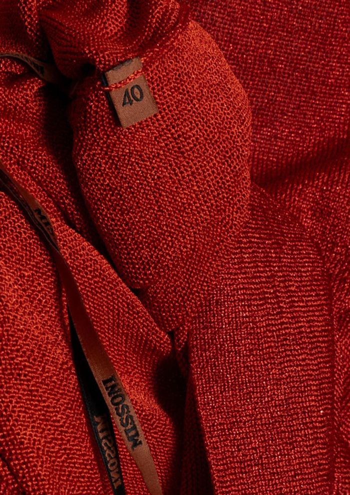 Débardeur à bretelles rouge pailletée • Red shimmery sleeveless top Missoni Size M/L - photo numéro 6