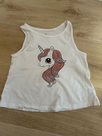 Débardeur fille blanc