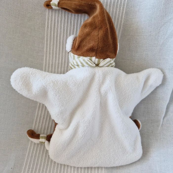 Doudou marionnette ourson marron Doudou et cie - photo numéro 5