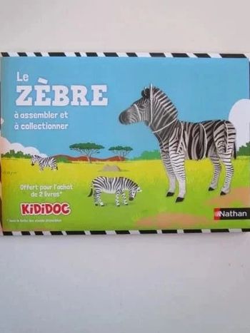 Le zébre à assembler et à collectionner
