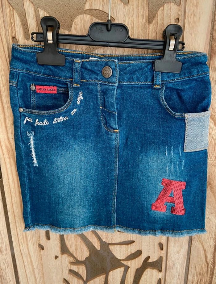 Jupe en jean sequins T 8 ans Orchestra - photo numéro 2