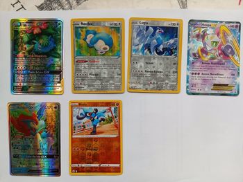 🌿 lot pokémon ultra rares : florizarre gx escouade + ex/gx ⚡️