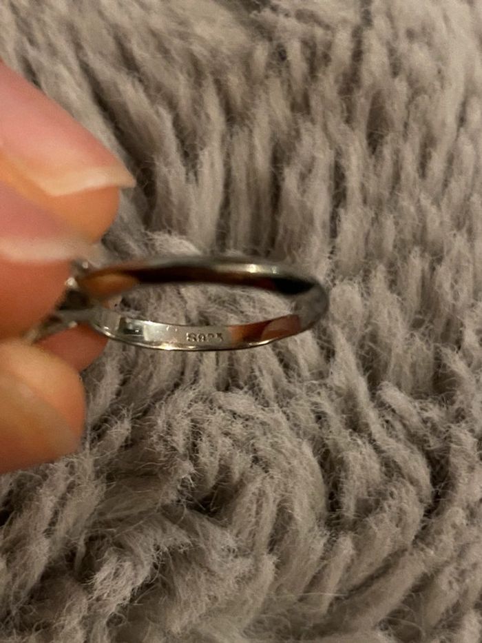 Bague argent 925 solitaire et oxyde de zirconium - photo numéro 6