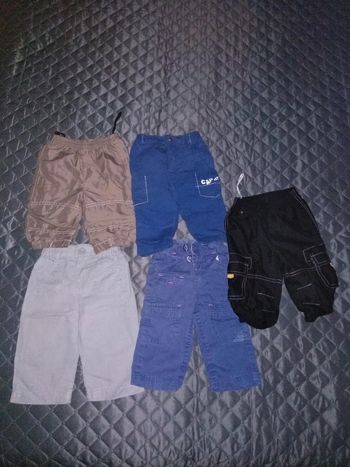 Lot de 5 pantalons, taille 6 mois