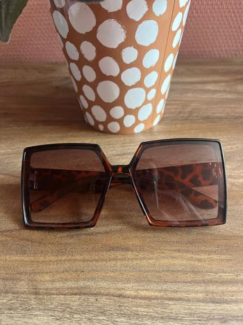 Lunettes de soleil style léopard