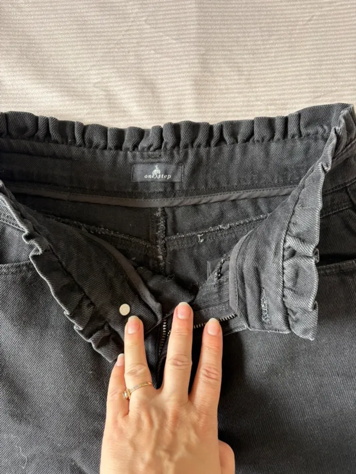 Jean noir gris – One Step – Taille 36 - photo numéro 4