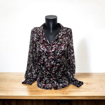 Chemisier en voile deeluxe fleurie 