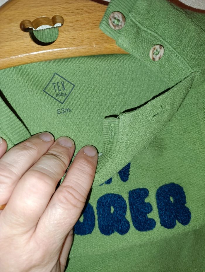 Joli sweat Tex taille 23 mois effet envers - photo numéro 6