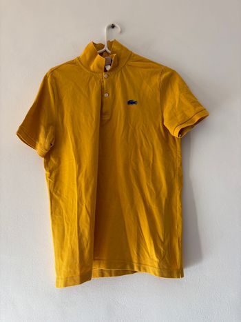 Polo Lacoste Live homme – jaune moutarde – Taille L / 40