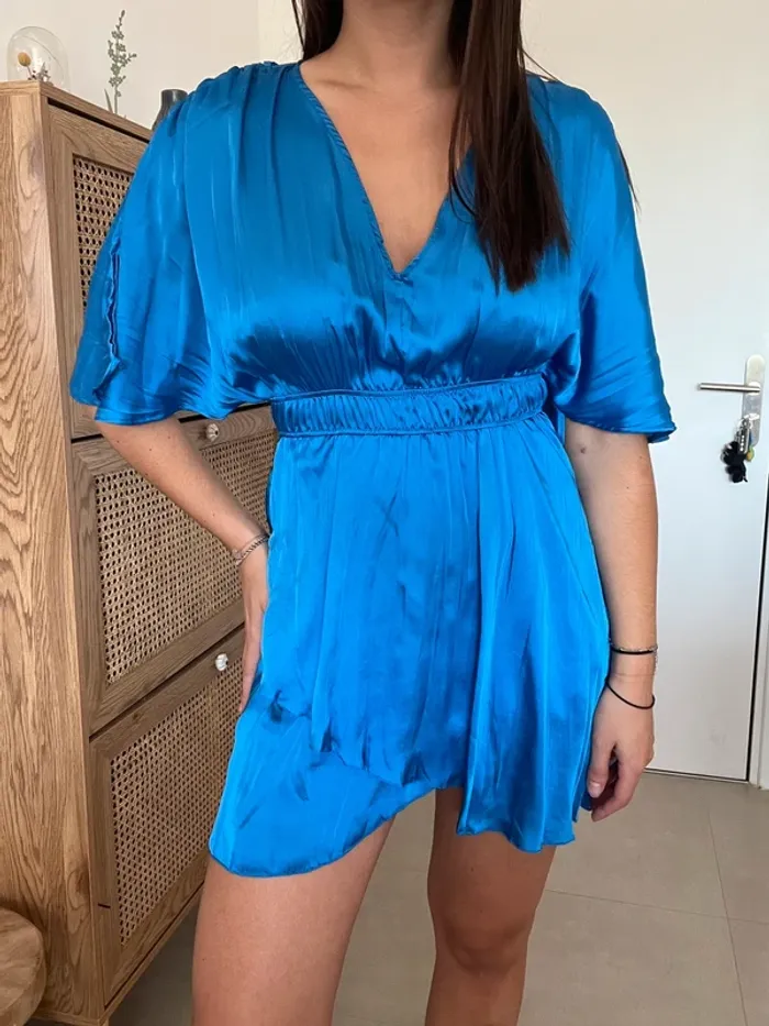 Combi short bleu électrique Zara neuf - photo numéro 3