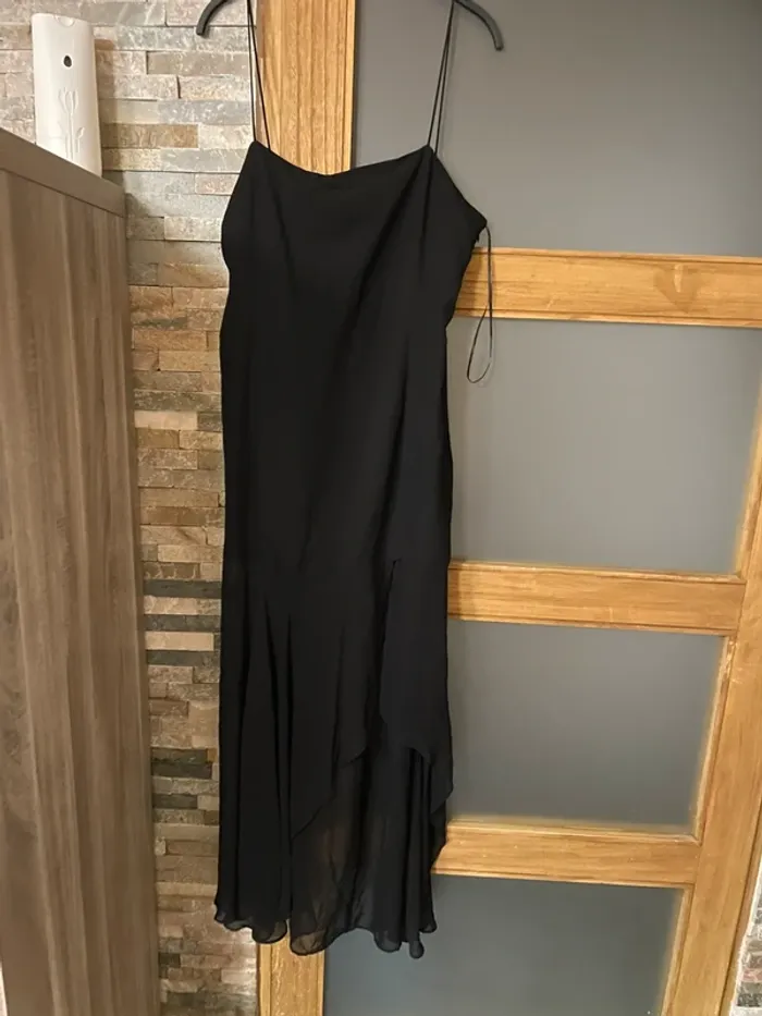 Belle robe noire, longue taille XL, Zara - photo numéro 7