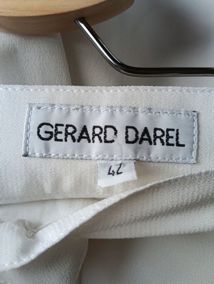 Jupe blanche Boutonnée mi longue Gérard Darel taille 42 - photo numéro 6