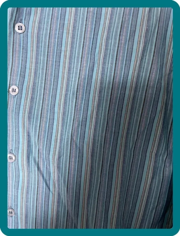 Chemise bleue rayures - photo numéro 3
