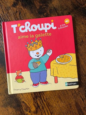 Livre tchoupi aime la galette
