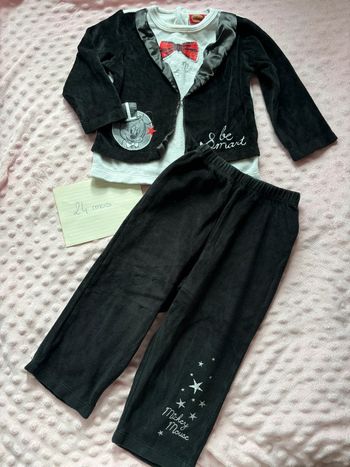 Pyjama hiver Noël Mickey 24 mois