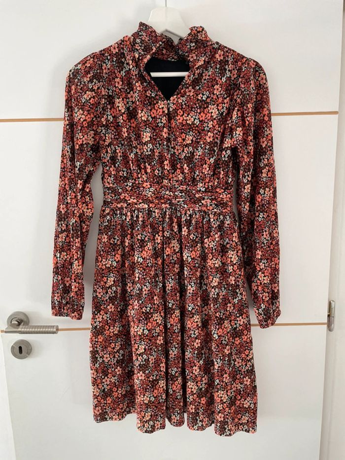 Robe fleurie plissée S Promod - photo numéro 4