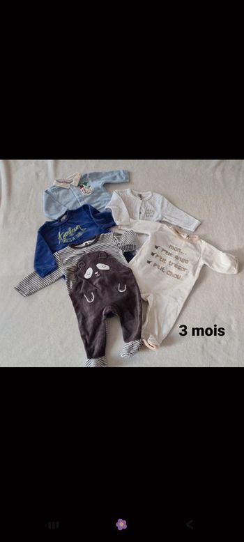 Lot pyjamas 3 mois