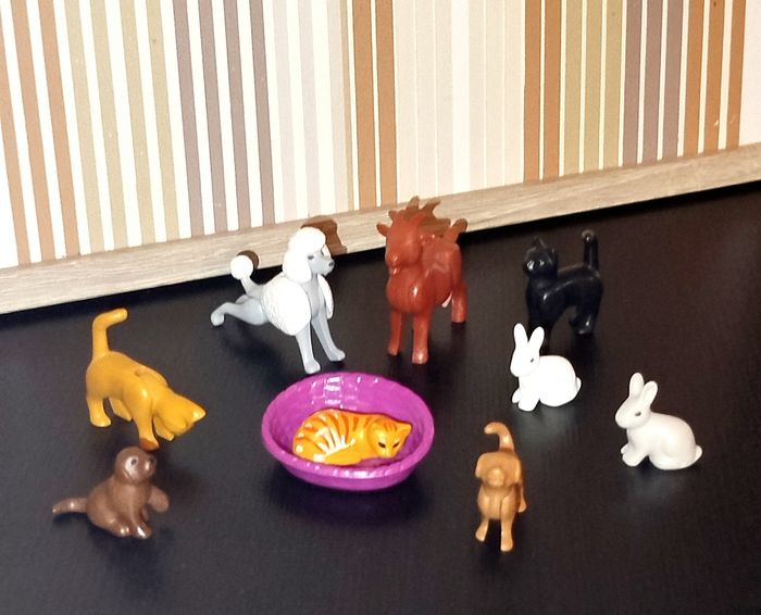 🔵 Playmobil lot petits animaux