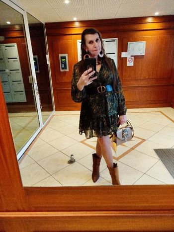 Robe fil doré Vintage dress