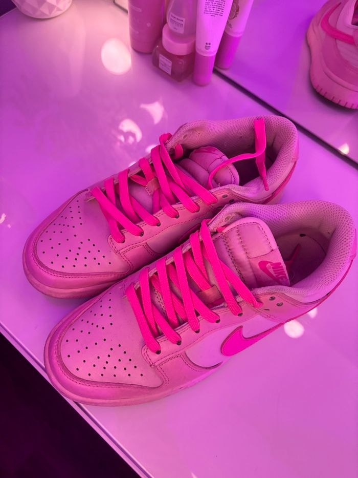 nike dunk low rose - photo numéro 2