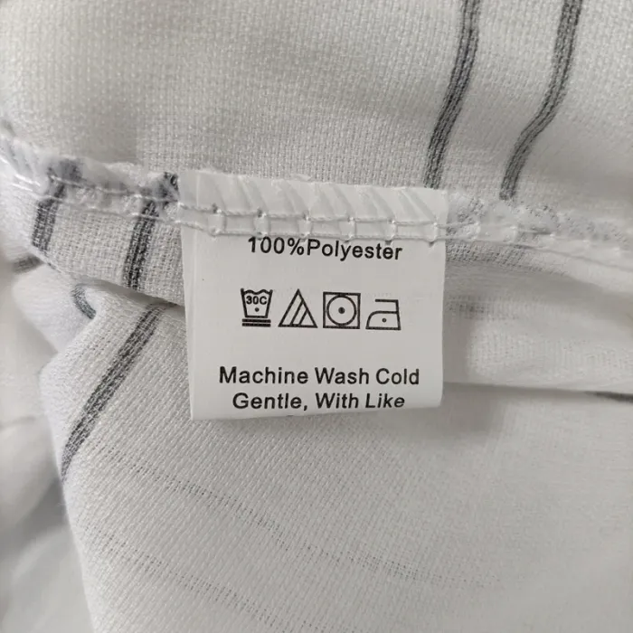 Chemise blanche à carreaux noirs - Taille S - A044 - photo numéro 9